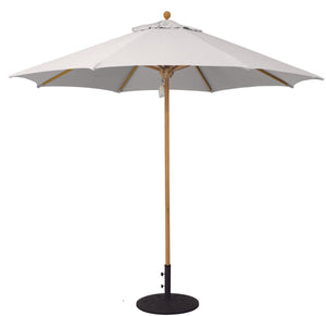 9' Teak Outdoor Market Umbrella