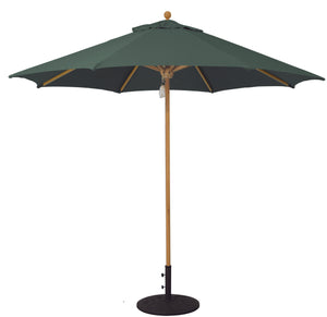 9' Teak Outdoor Market Umbrella