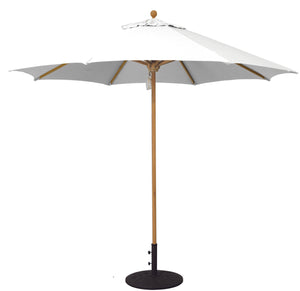 Galtech 532TK 9' Designer Teak Outdoor Market Umbrella