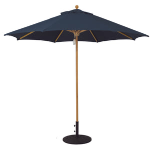 9' Teak Outdoor Market Umbrella