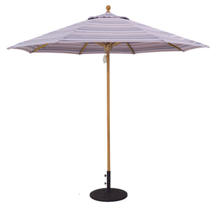 9' Teak Outdoor Market Umbrella