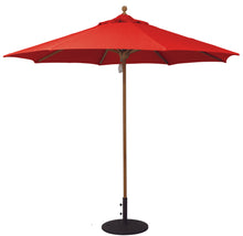 9' Teak Outdoor Market Umbrella
