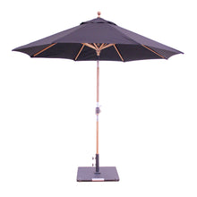 9' Teak Outdoor Market Umbrella with Auto Tilt
