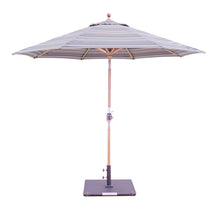 9' Teak Outdoor Market Umbrella with Auto Tilt