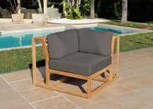 Laguna Teak Outdoor Corner Chair. Sunbrella Cushion