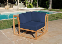 Laguna Teak Outdoor Corner Chair. Sunbrella Cushion