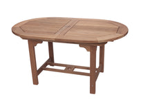 Family Teak Outdoor 35" x 60-78" Expansion Dining Table
