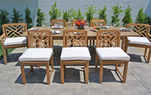 Teak Outdoor Dining Set with Expansion Table