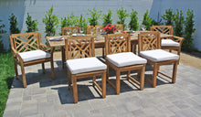 Teak Outdoor Dining Set with Expansion Table