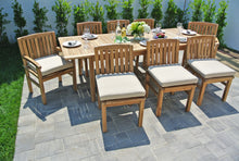 Teak Outdoor Dining Set with Expansion Table