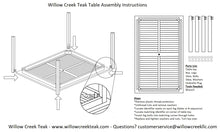 42"x72" Rectangular Teak Outdoor Dining Table