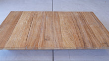 9pc pc Hermosa Teak Sectional with 72" Coffee Table. Sunbrella Cushion
